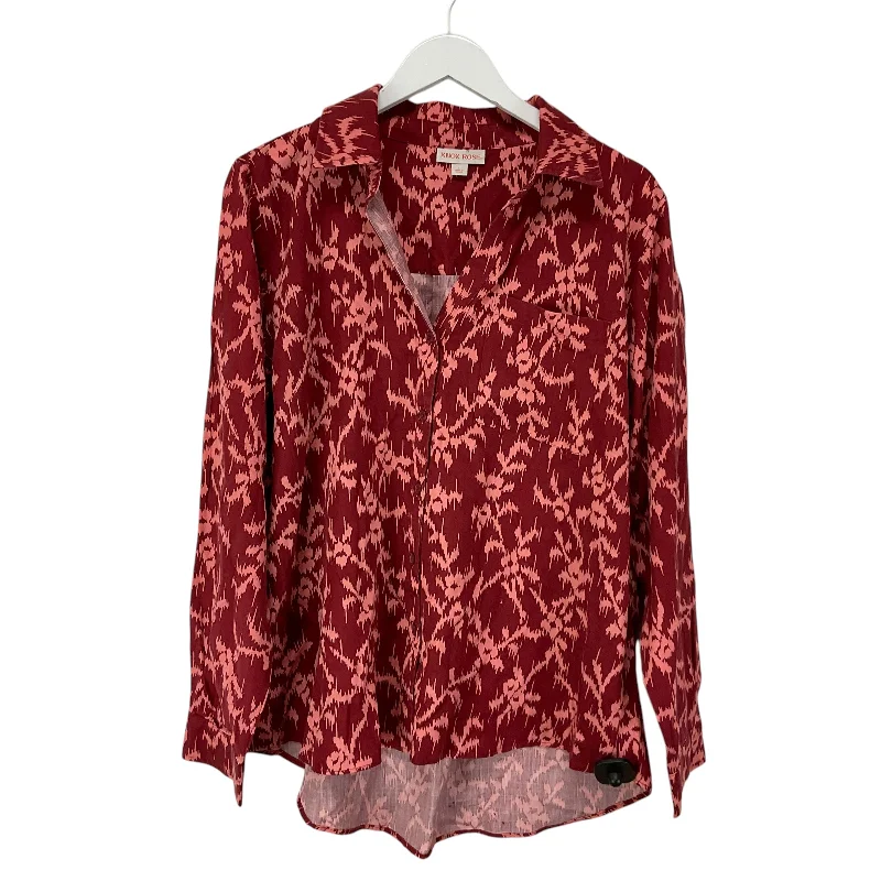 Special Promotion Top Long Sleeve By Knox Rose In Red, Size: L