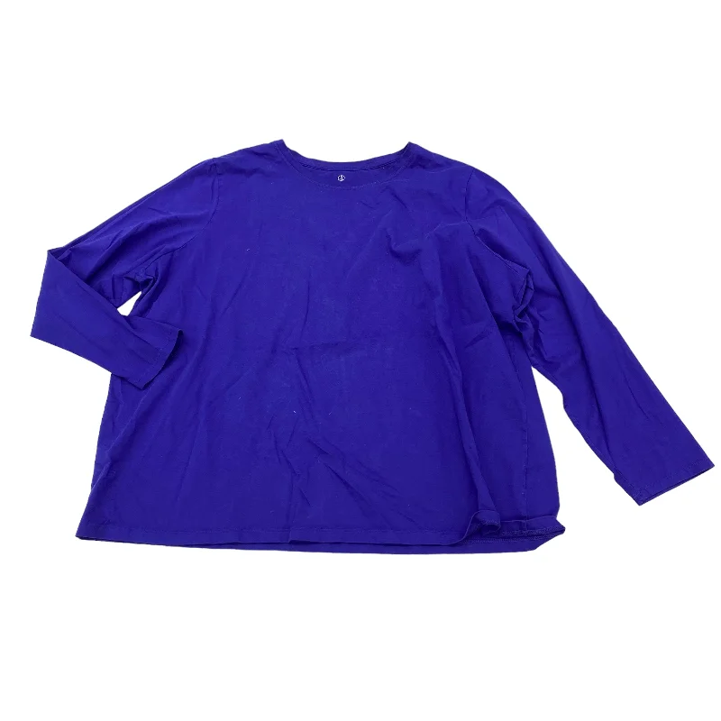Season Finale Sale Top Long Sleeve By Lands End  Size: 2x