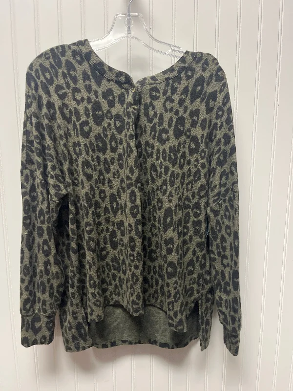 Bonus Savings Top Long Sleeve By Lucky Brand In Green, Size: L