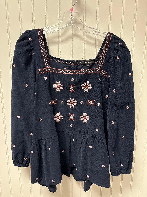 Act Now Top Long Sleeve By Madewell In Navy, Size: L