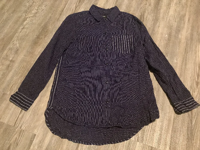 New Deals Top Long Sleeve By Madewell In Navy, Size: Xxs
