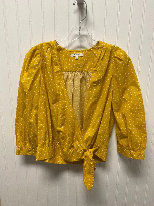 Mega Sale Top Long Sleeve By Madewell In Yellow, Size: S