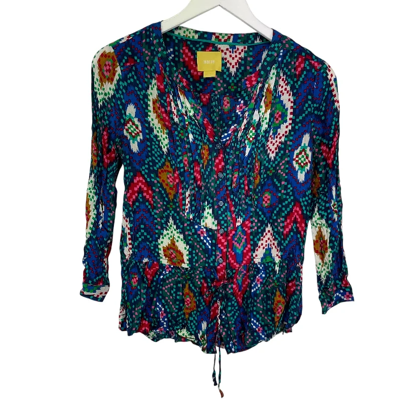 Bonus Savings Top Long Sleeve By Maeve In Blue, Size: 2p
