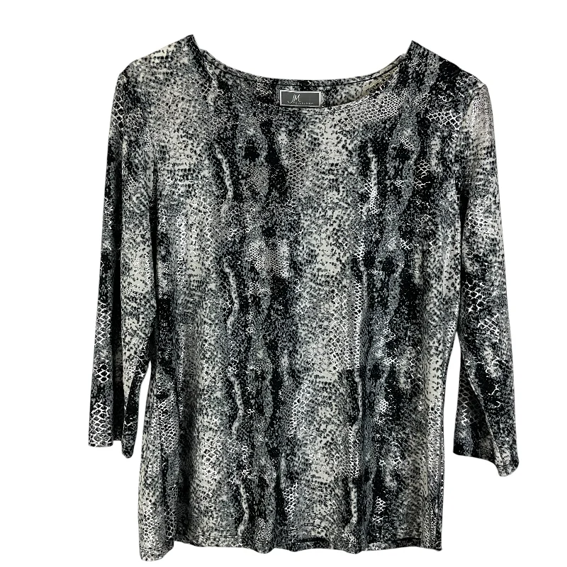 Final Clearance Top Long Sleeve By Marled In Snakeskin Print, Size: M