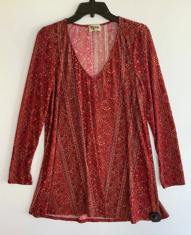 Special Buy Top Long Sleeve By Mumu In Red, Size: M
