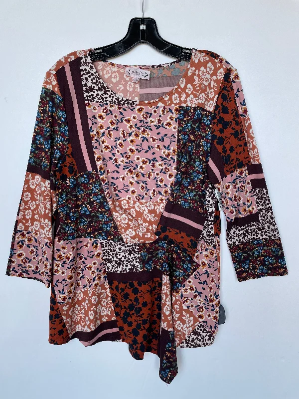 Closeout Top Long Sleeve By Nanette By Nanette Lepore In Multi-colored, Size: L