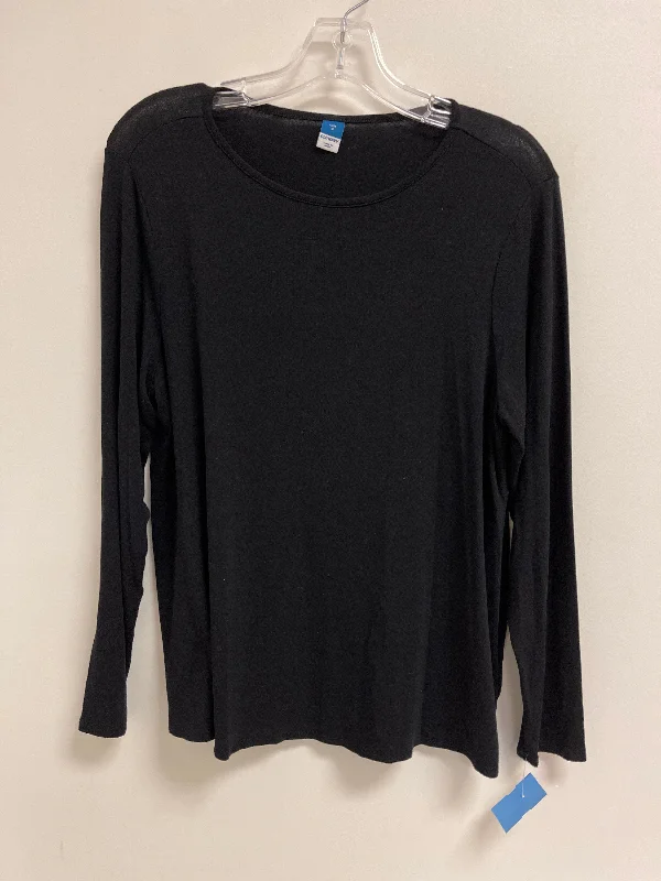 Early Access Top Long Sleeve By Old Navy In Black, Size: M
