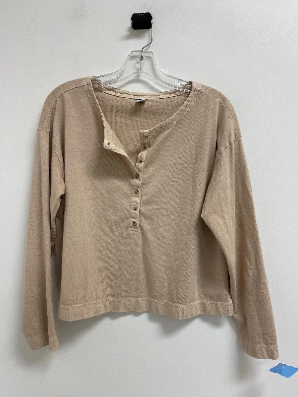 Reduced Prices Top Long Sleeve By Old Navy In Cream, Size: S