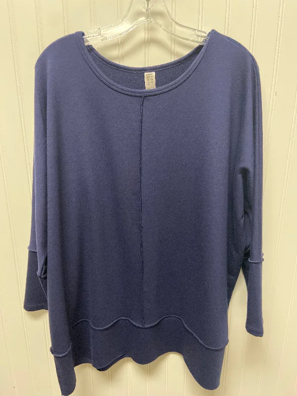 Huge Discounts Top Long Sleeve By Spanx In Blue, Size: Xl