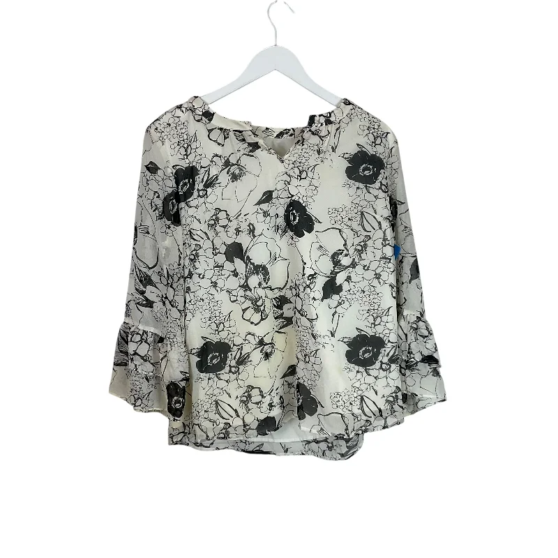 Limited Quantity Top Long Sleeve By Talbots In Floral Print, Size: L