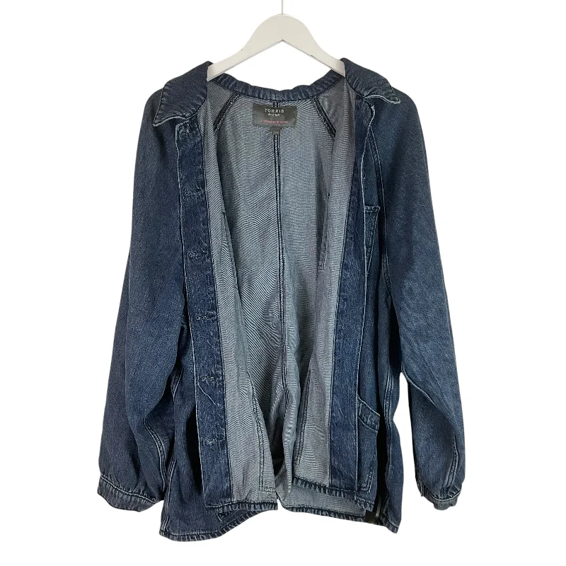 YEAR-End Clearance Top Long Sleeve By Torrid In Blue Denim, Size: 3x