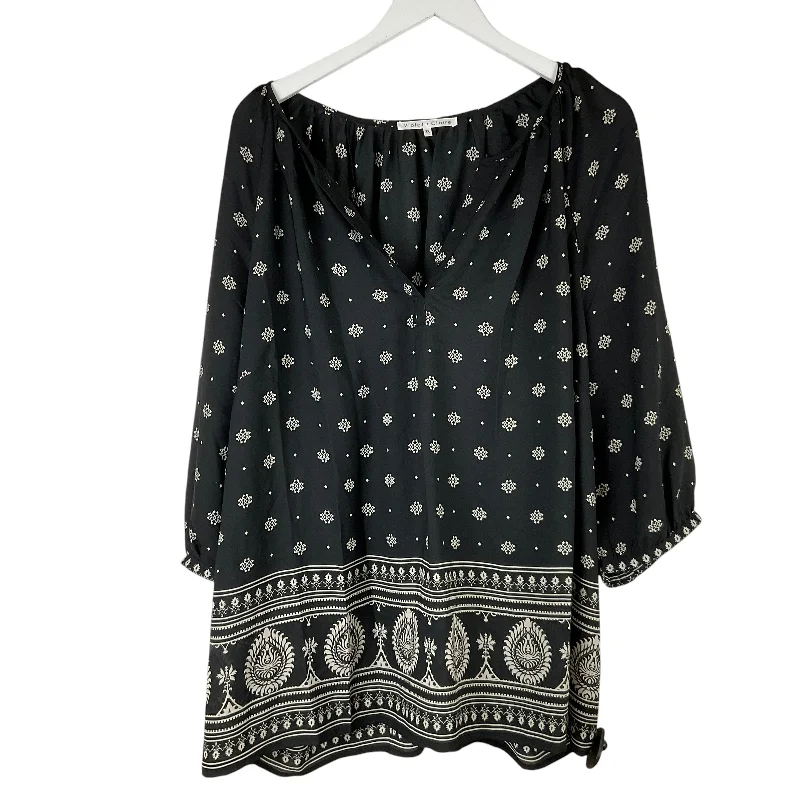 Price Slash Top Long Sleeve By Violet And Claire In Black, Size: 3x