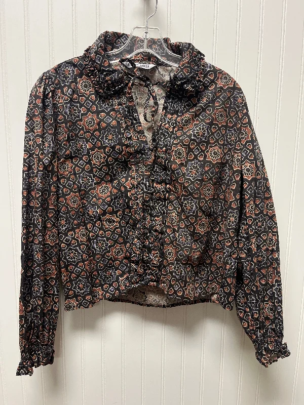 Doorbuster Deal Top Long Sleeve By Walter Baker In Black, Size: Xl