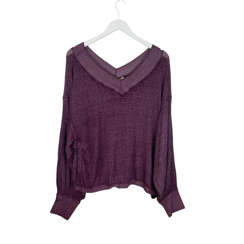 Don't Wait Top Long Sleeve By We The Free In Purple, Size: S