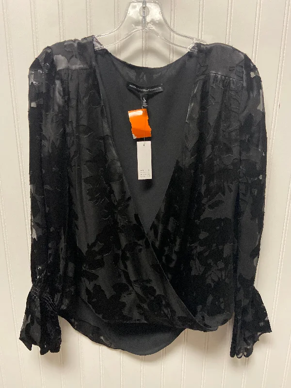 Clearance Event Top Long Sleeve By White House Black Market In Black, Size: Xs