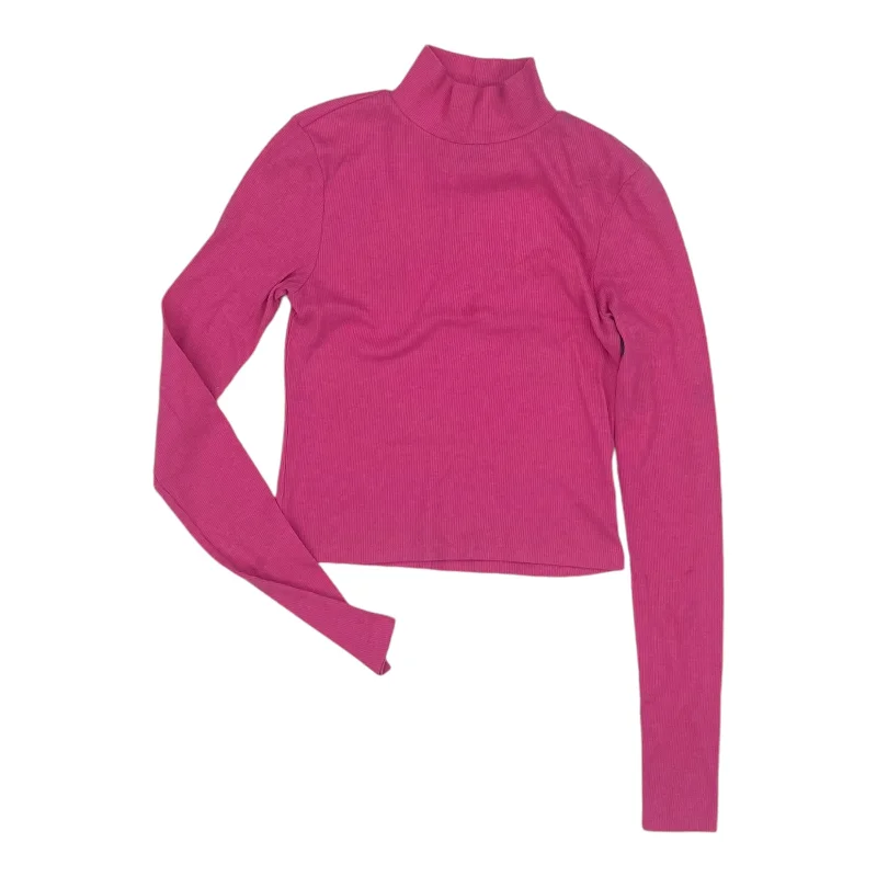 Super Savings Top Ls Basic By American Eagle In Pink, Size:S