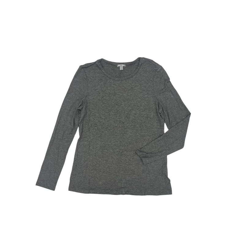 Super Deal Top Ls Basic By Falls Creek In Grey, Size:L