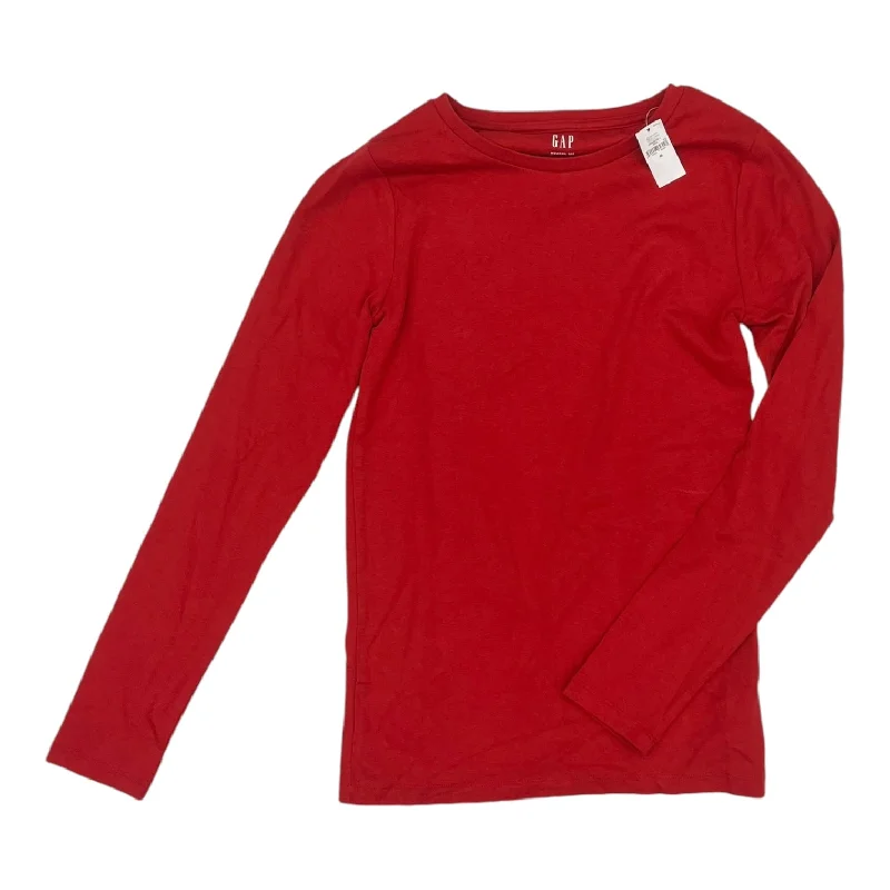 Top Ls Basic By Gap In Red, Size:M