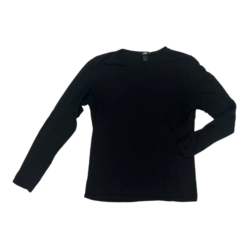 TIME-Limited Offer Top Ls Basic By H&M In Black, Size:M
