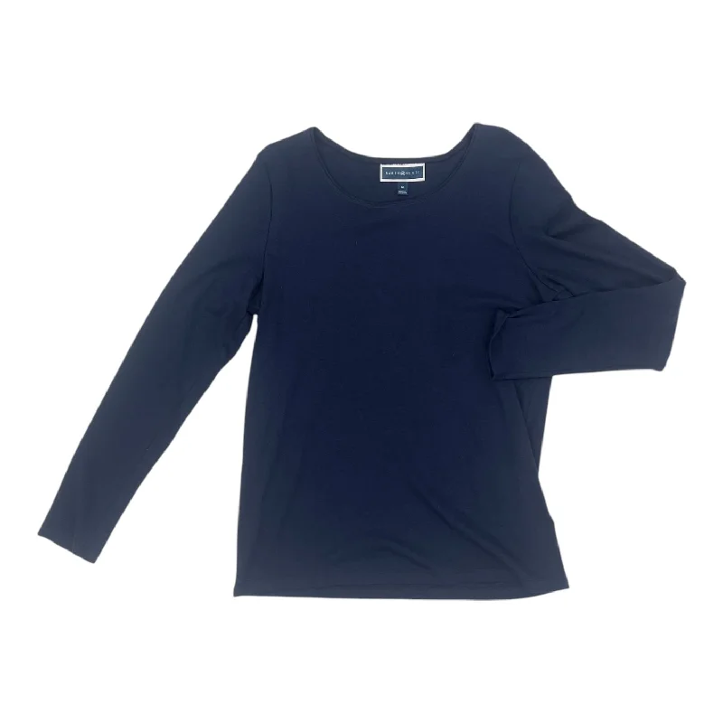 Bargain Prices Top Ls Basic By Karen Scott In Navy, Size:M