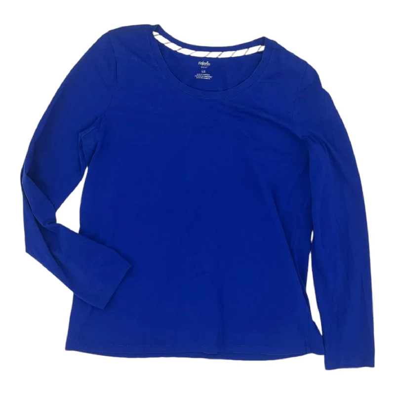 Crazy Savings Top Ls Basic By Rafaella In Blue, Size:L
