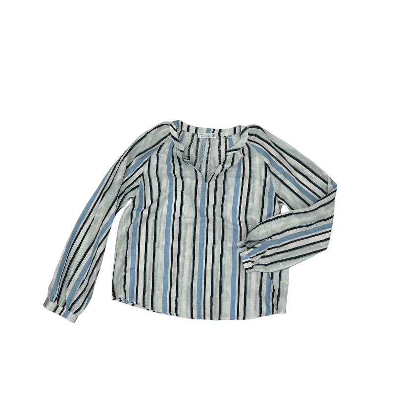 Fantastic Deals Top Ls By 89Th And Madison In Blue & White, Size:Xs