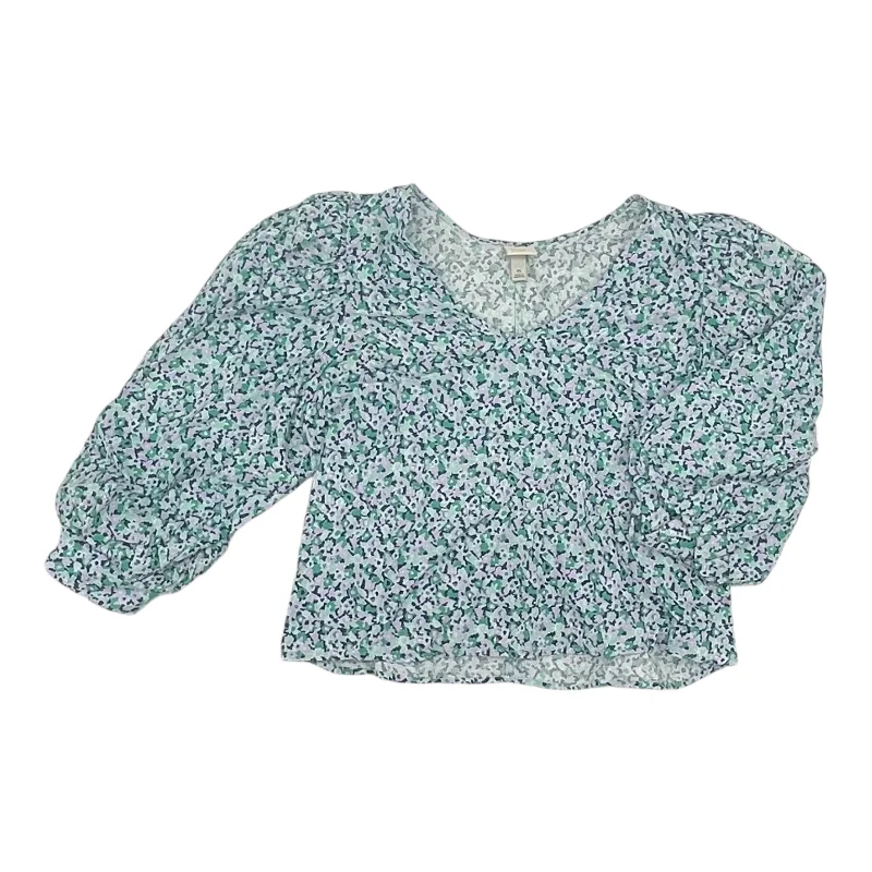 Members Only Top Ls By A New Day In Floral Print, Size:Xl