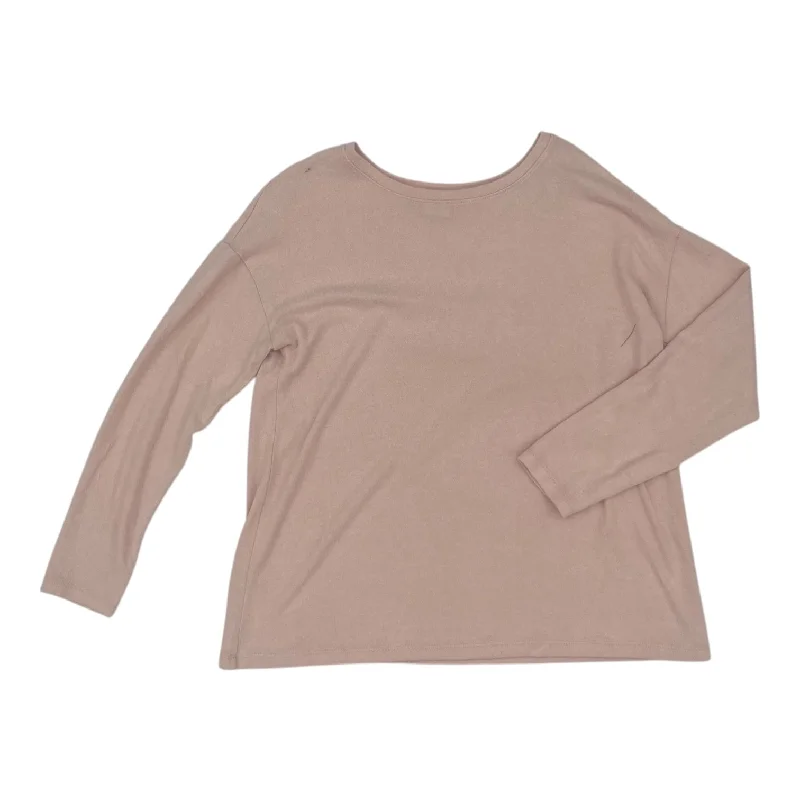 Bargain Blast Top Ls By A New Day In Pink, Size:L