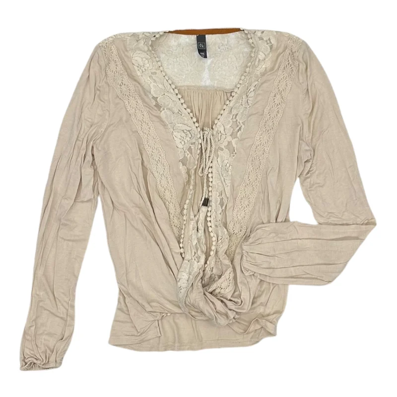 Top Ls By Alya In Beige, Size:Xxs