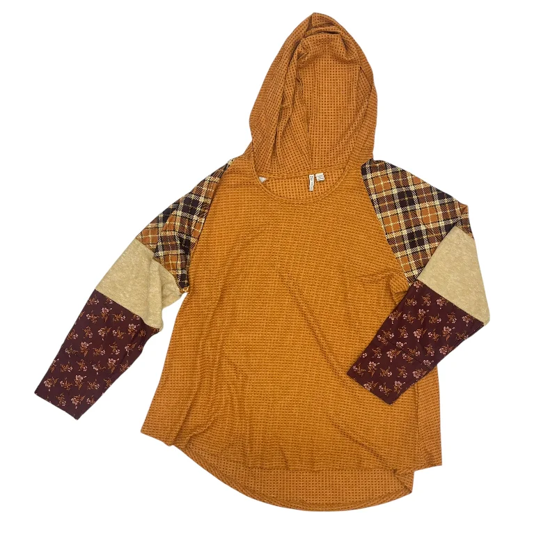 Deal Frenzy Top Ls By Cato In Orange, Size:1X