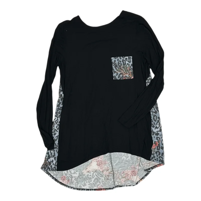 Top Ls By Celeste In Black, Size:L