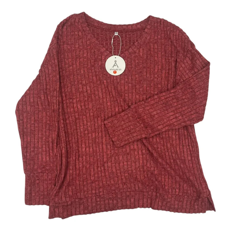 Inventory Reduction Top Ls By Cme In Red, Size:Xl