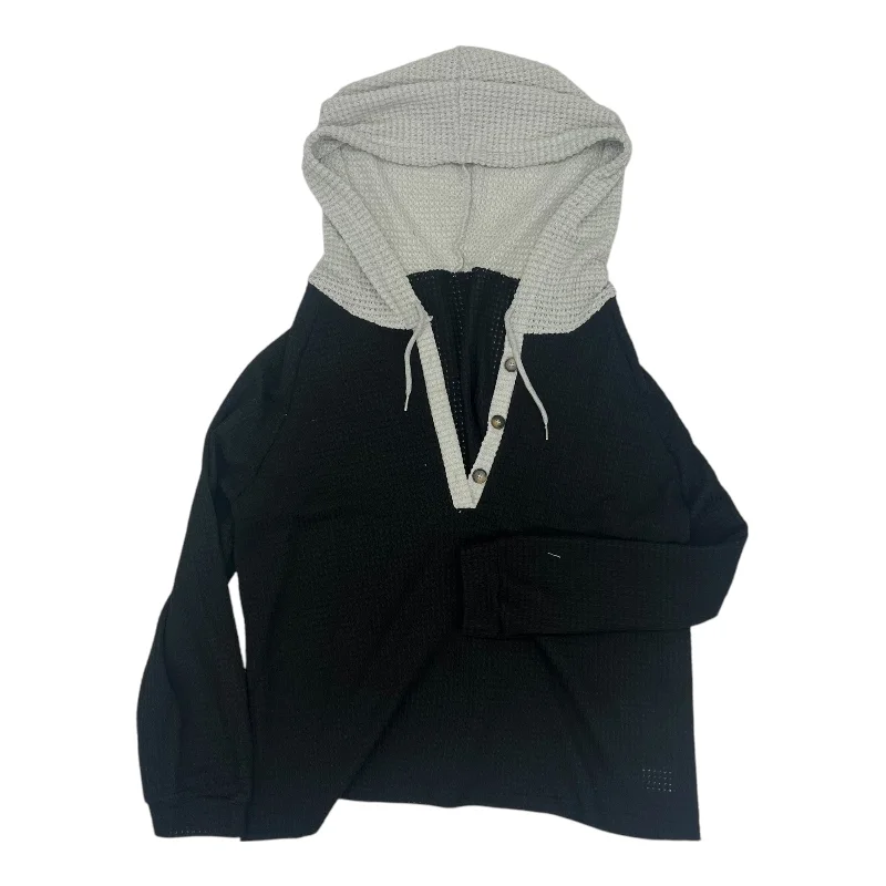 YEAR-End Sale Top Ls By Cmf In Black & Grey, Size:2X