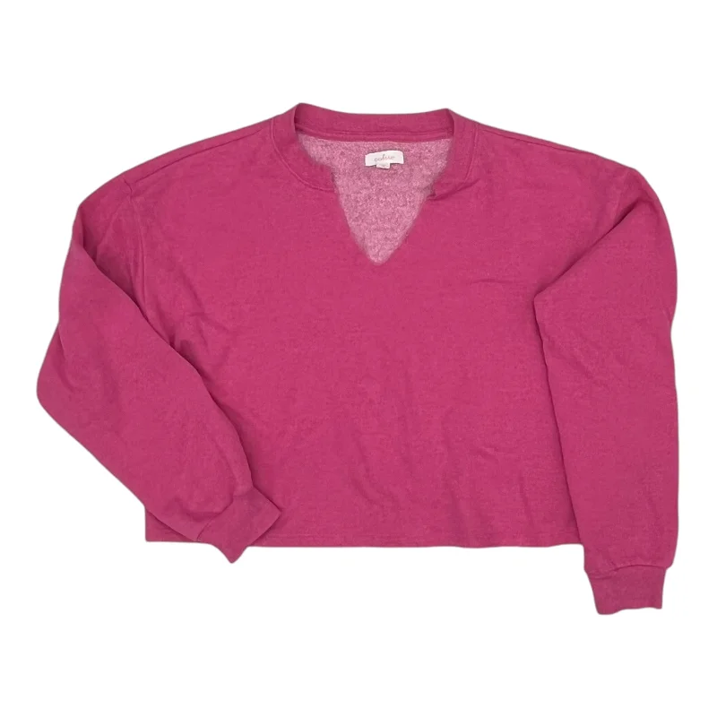 Now or Never Top Ls By Colsie In Pink, Size:M