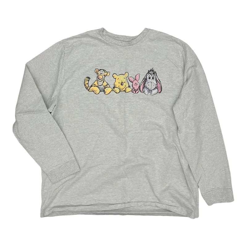 Flash Sale Top Ls By Disney Store In Grey, Size:Xl