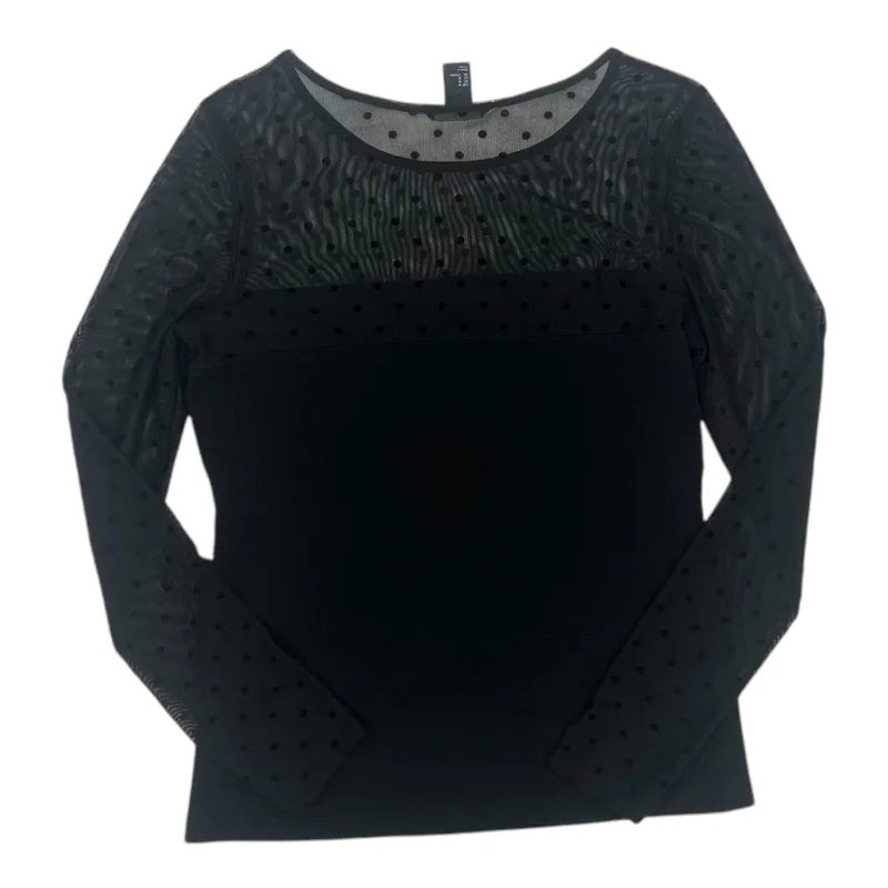 Seasonal Sale Top Ls By H&M In Black, Size:M