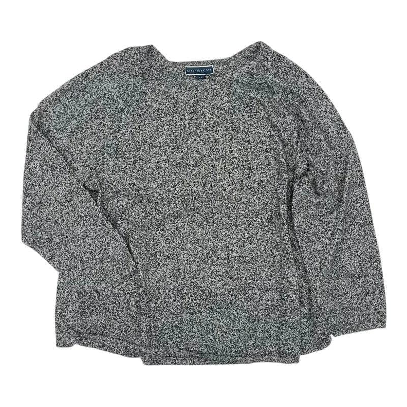 New Deals Top Ls By Karen Scott In Grey, Size:2X