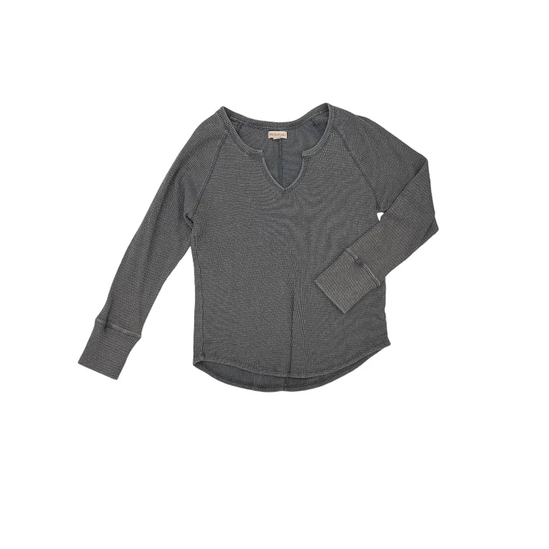 Holiday Sale Top Ls By Knox Rose In Grey, Size:L