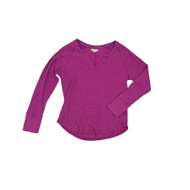Seasonal Sale Top Ls By Knox Rose In Purple, Size:L