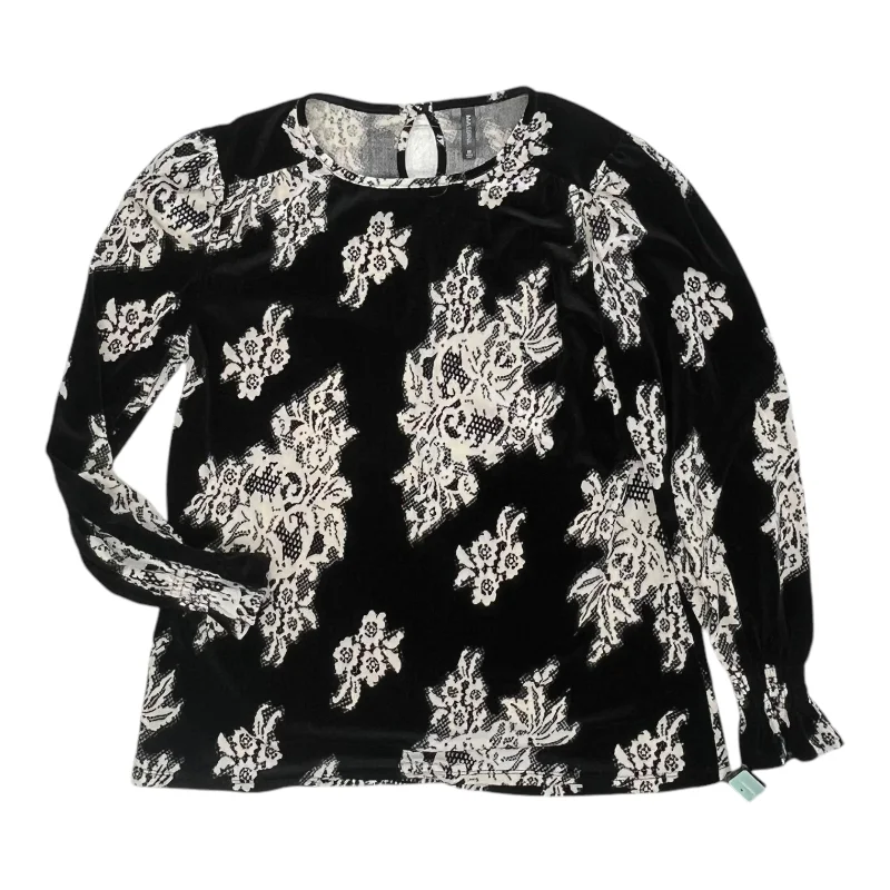 Discount Extravaganza Top Ls By Massini In Black, Size:M