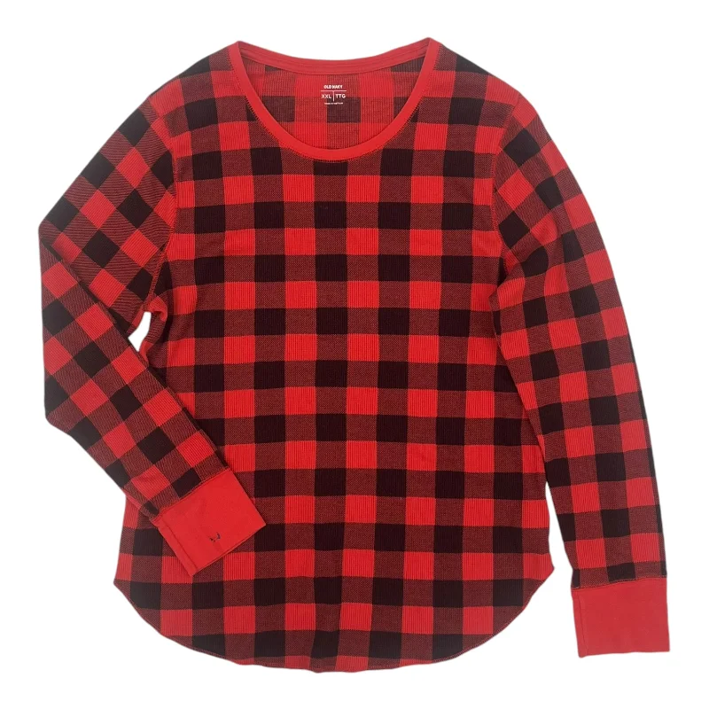 Limited Availability Top Ls By Old Navy In Black & Red, Size:Xxl