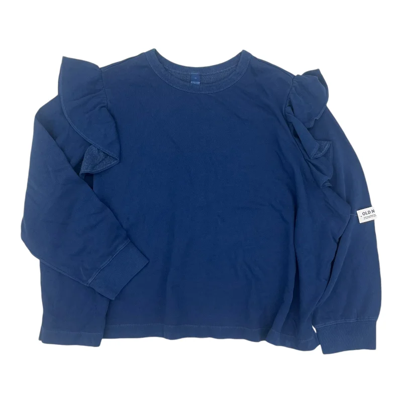 Super Bargain Top Ls By Old Navy In Blue, Size:3X
