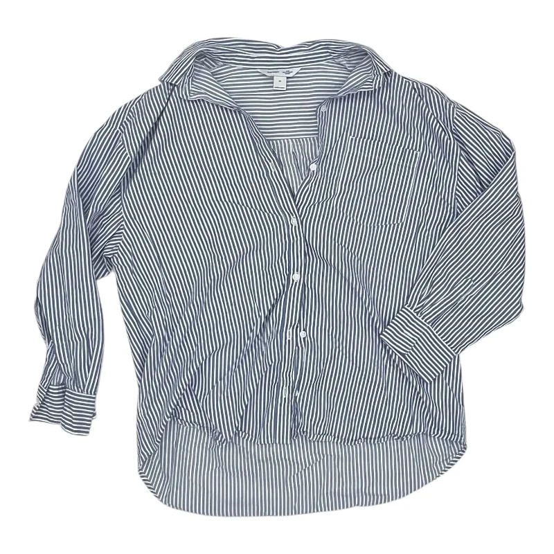 Overstock Top Ls By Old Navy In Blue & White, Size:M