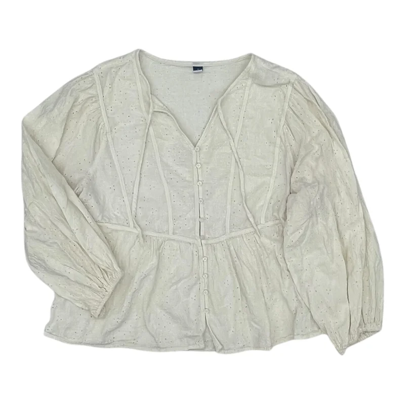 Don't Wait Top Ls By Old Navy In Cream, Size:Xl