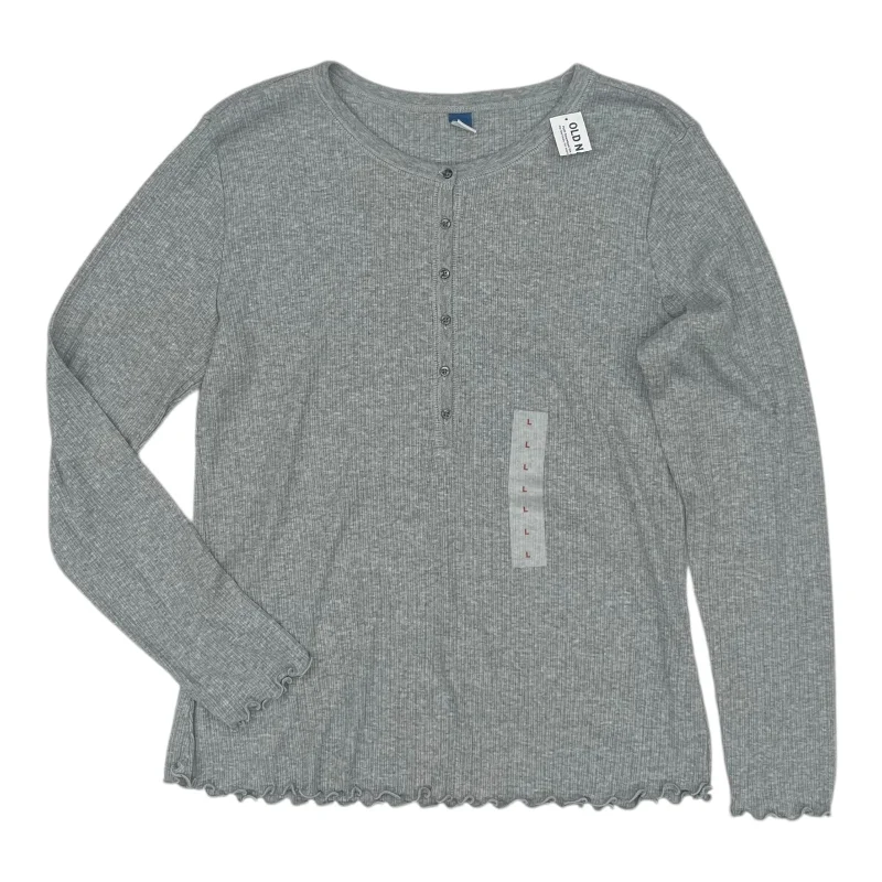 Weekend Deal Top Ls By Old Navy In Grey, Size:L