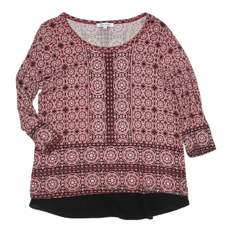 Price Rollback Top Ls By Rose And Olive In Red, Size:L