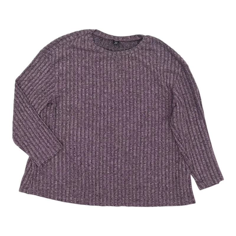 Value Deals Top Ls By Shein In Purple, Size:2X