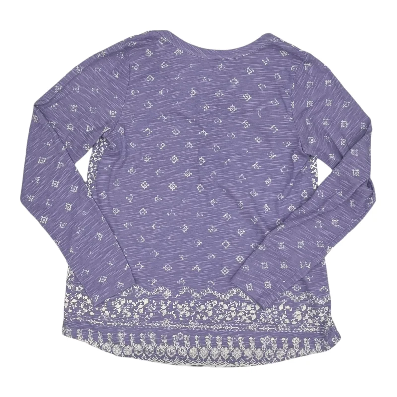 Price Break Top Ls By Sonoma In Purple, Size:M