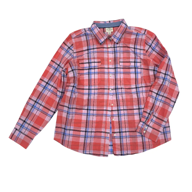 Best Deals Top Ls By St Johns Bay In Blue & Pink, Size:Xl
