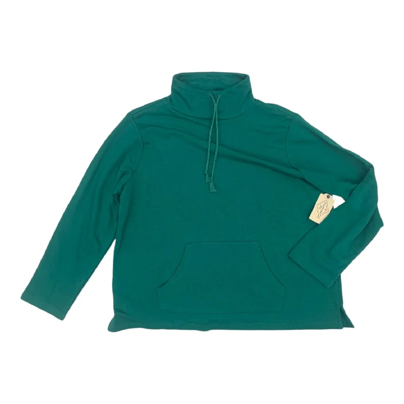 Closeout Top Ls By St Johns Bay In Green, Size:Xxl